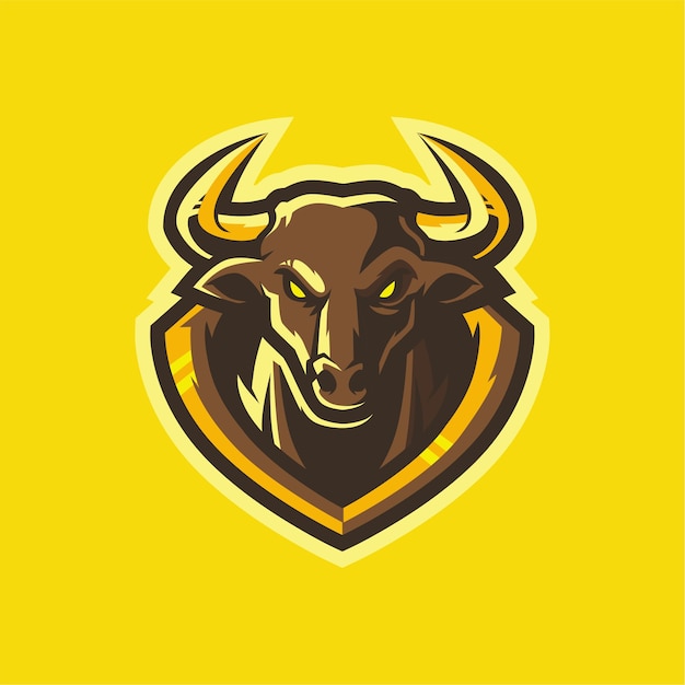 Bulls esport diseño de logotipo gaming