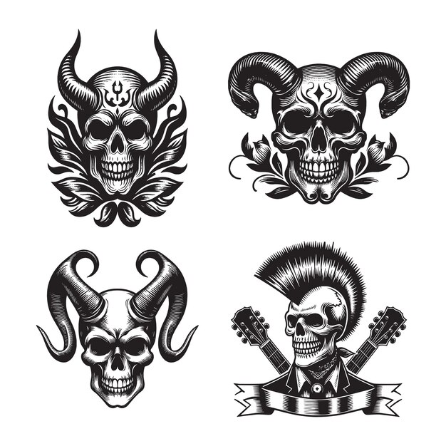 Bundle de cráneo Svg