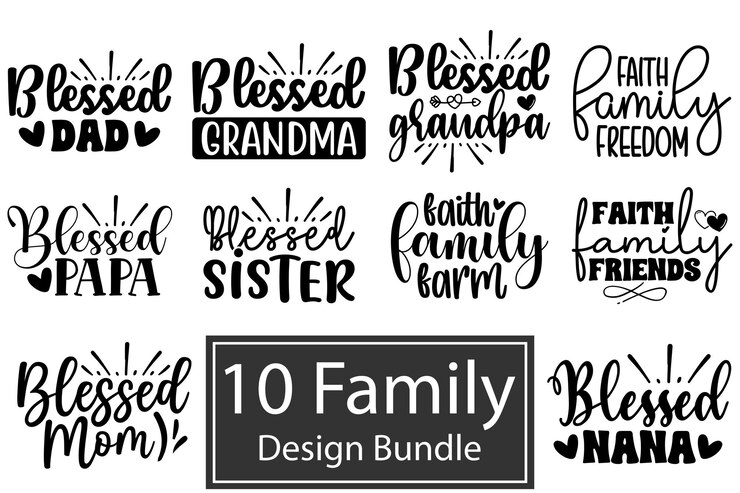 Bundle de diseño de la familia SVG