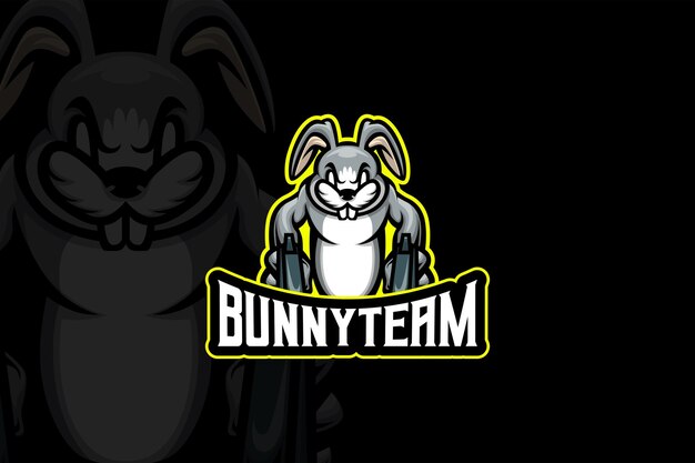 Bunny Team - Plantilla de logotipo de Esport