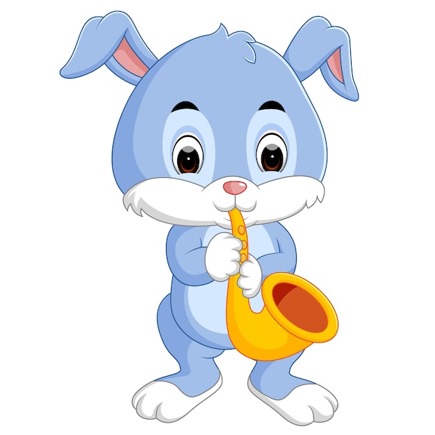 Bunny tocando el saxofón