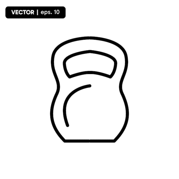 Burble icono fitness y equipos deportivos vector eps 10