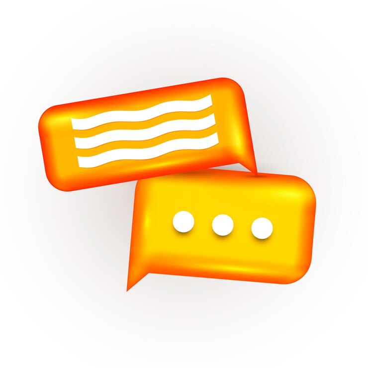 Vector burbuja de chat 3d. concepto de conversación, diálogo, mensajería o soporte en línea. concepto. ilustración vectorial
