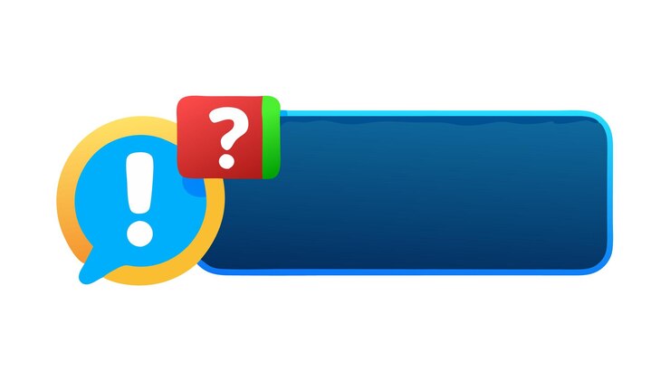 Vector burbuja de chat colorida con icono de signo de pregunta que indica una consulta en un contexto digital