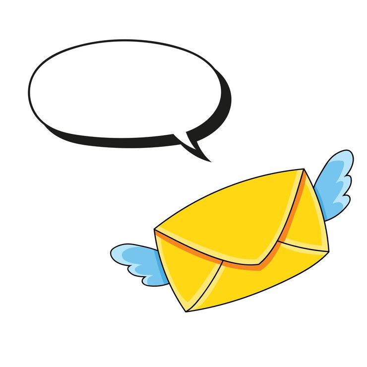 Vector burbuja de discurso con un lindo personaje de dibujos animados globos de pensamiento dibujados a mano aislados sobre fondo blanco