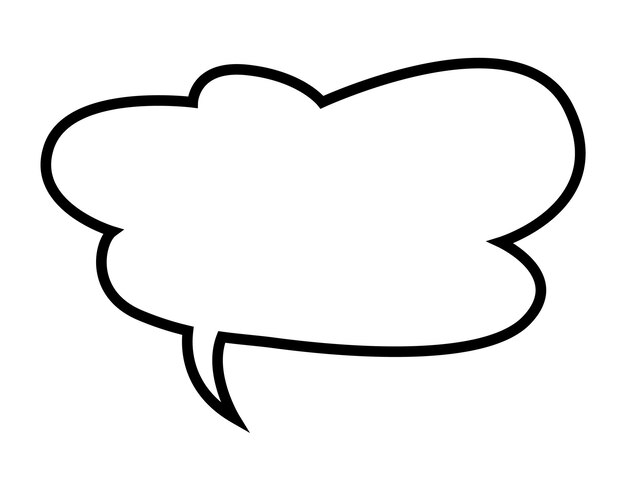 Burbuja de habla de cómics gran diseño para cualquier propósito diseño de pegatinas ilustración vectorial