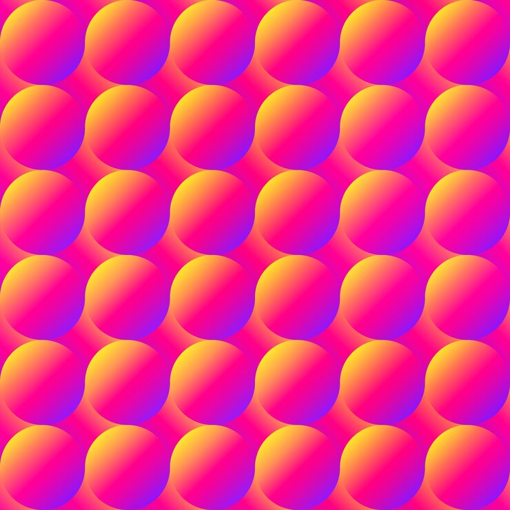 Vector burbujas de color cálido patrón sin costuras