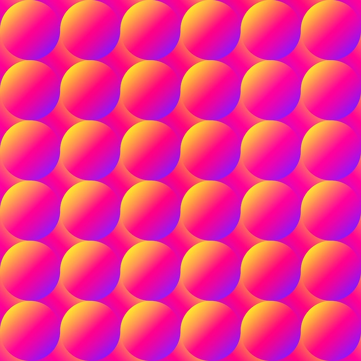 Vector burbujas de color cálido patrón sin costuras