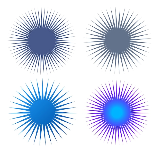 Burbujas de color de diseño de elementos aisladas sobre fondo blanco