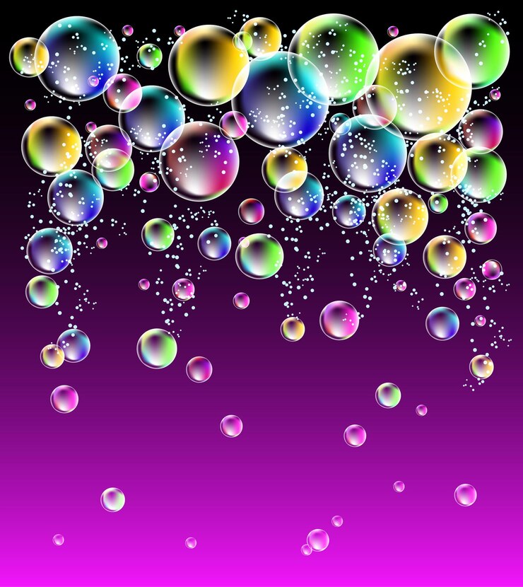 Vector burbujas de colores