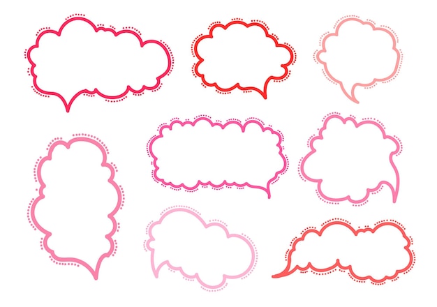 Burbujas de discurso de Doodle