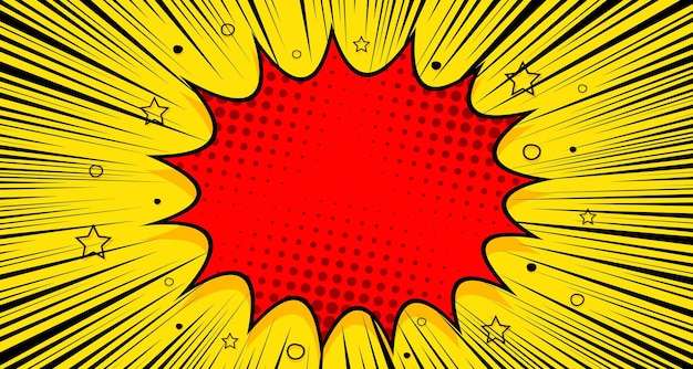 Burbujas de habla de texto en blanco cómico en ilustración vectorial de estilo pop art
