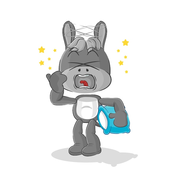 burro, oculista, caricatura, caricatura, mascota, vector