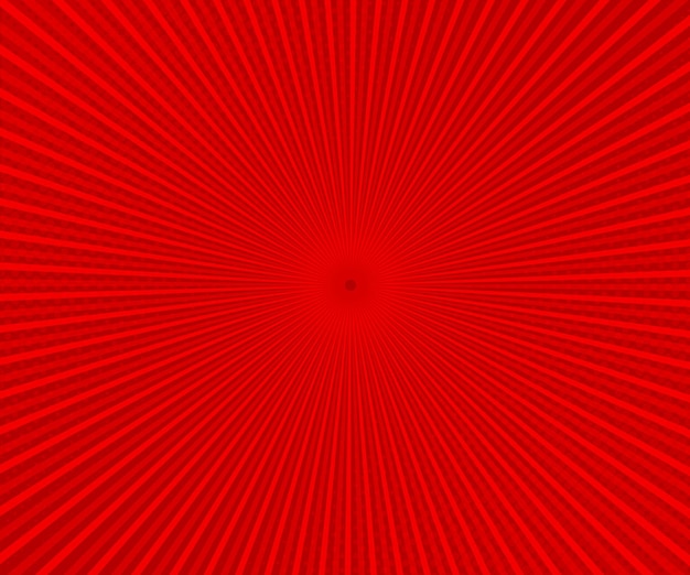 Burst de líneas radiales rojas