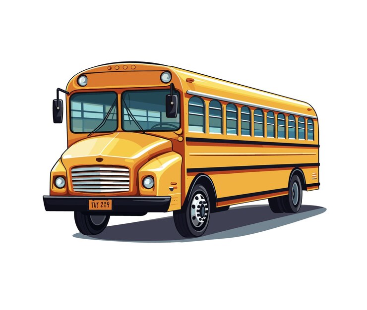 bus de la escuela ilustración