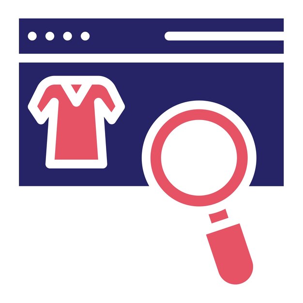 Busca el icono vectorial de la ropa Ilustración del conjunto de iconos de la ropa