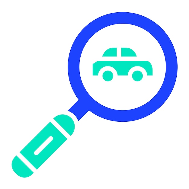 Busca de servicios de automóviles Ilustración del diseño del icono vectorial