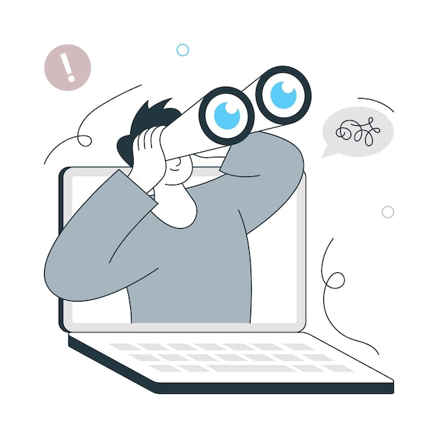 Buscando un terapeuta Diseño de estilo plano Ilustración vectorial EPS 10 Archivo
