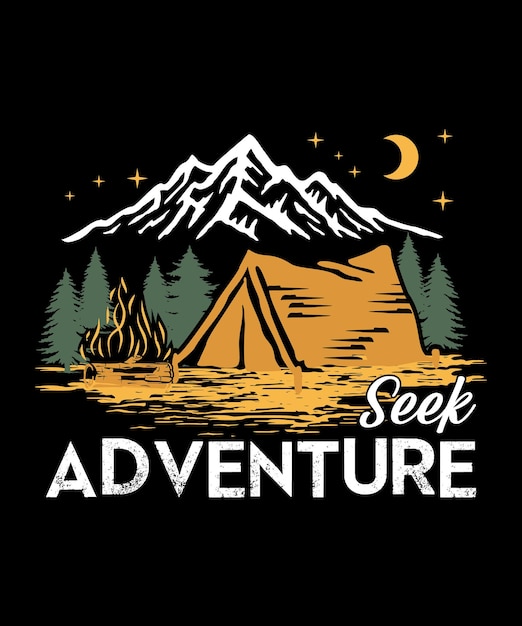 Buscar diseño de camiseta de aventura