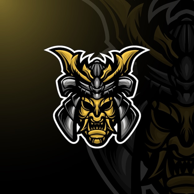 Bushido mascot logo e-sport