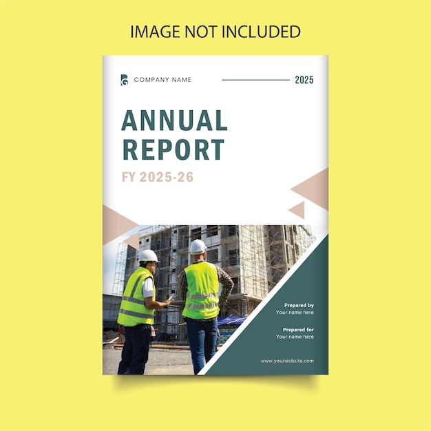 business annual report cover page of a company booklet