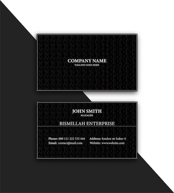 Vector business card