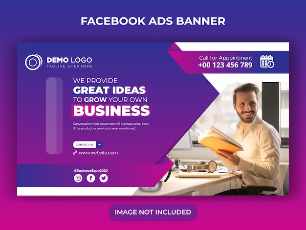 Vector business grow social media banner template o flyer design