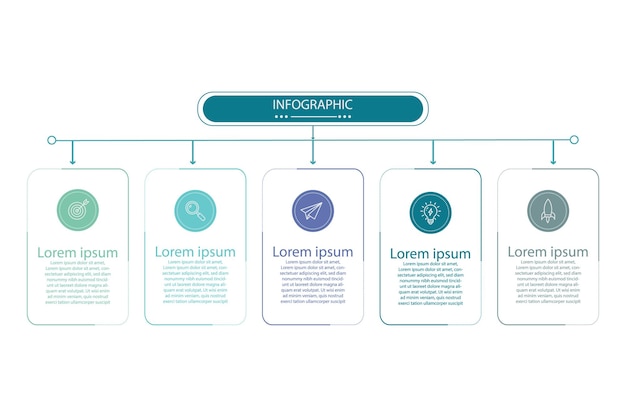 business infographic strategy planning and process visualization