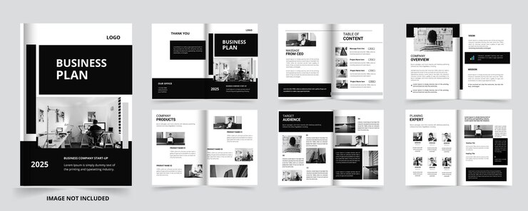 Business Plan Brochure Business Plan para su plantilla de diseño de folleto comercial