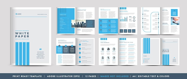Business White Paper y diseño de documentos confidenciales de la empresa