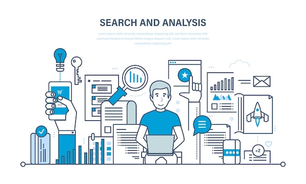 Búsqueda y análisis de información análisis de estadísticas de investigación de mercados