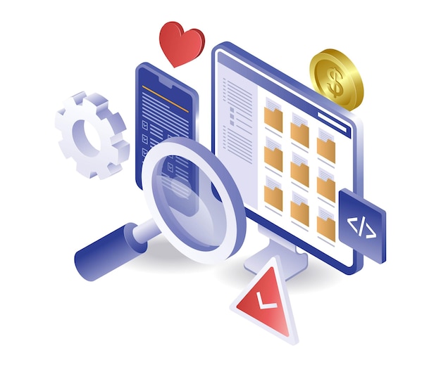 Búsqueda de datos comerciales en la computadora