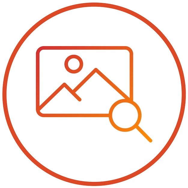 Búsqueda de diseño vectorial Estilo de icono de imagen