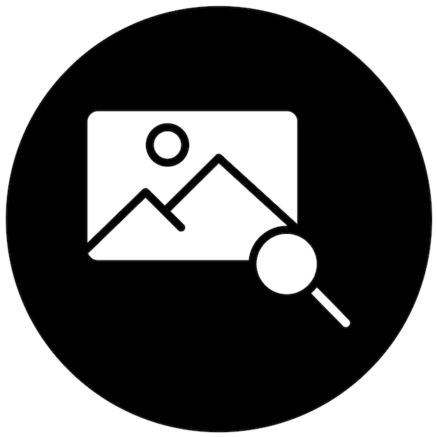 Búsqueda de diseño vectorial Estilo de icono de imagen