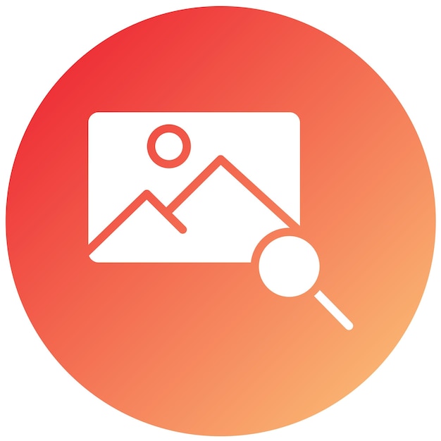 Búsqueda de diseño vectorial Estilo de icono de imagen