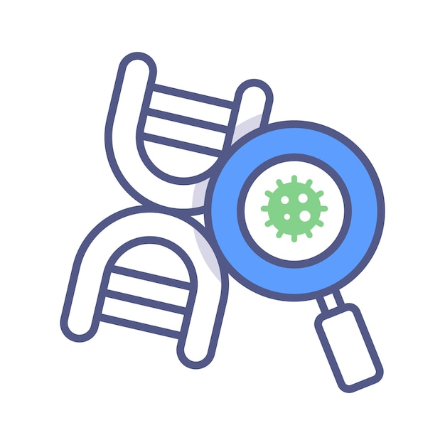 búsqueda dna conceptos modernos diseño ilustración vectorial