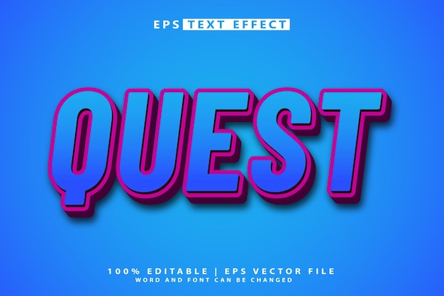 búsqueda efecto de texto editable 3d