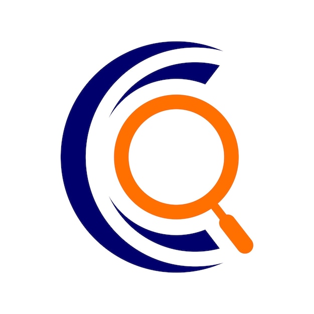 búsqueda de letras c plantilla de logotipo búsqueda de letras c elemento vectorial de logotipo