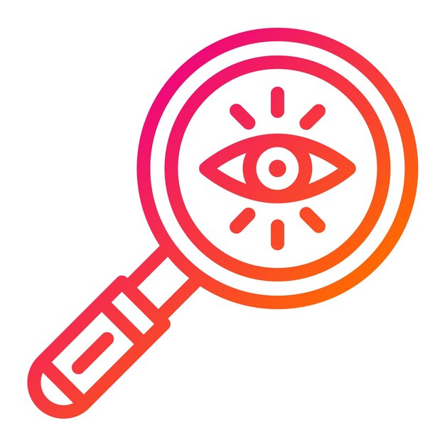 Búsqueda ocular Ilustración del diseño del icono vectorial