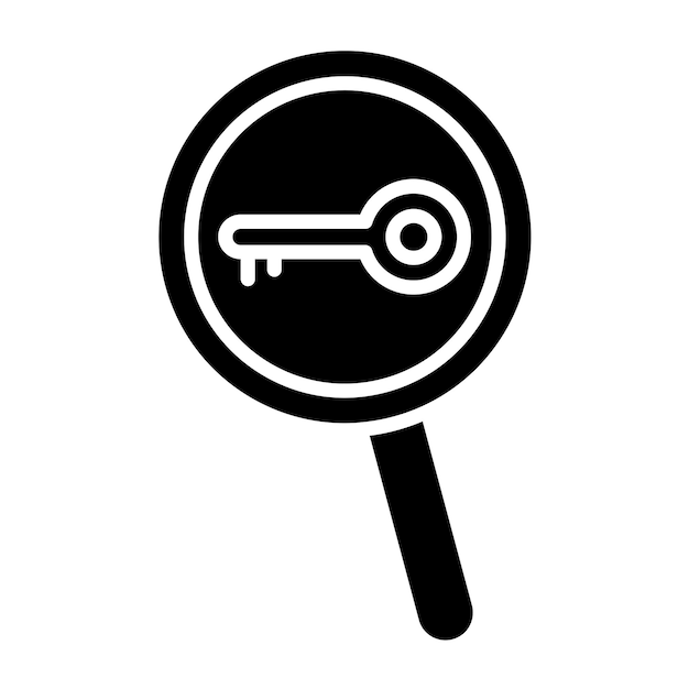 Búsqueda de palabras clave de diseño vectorial Estilo de icono
