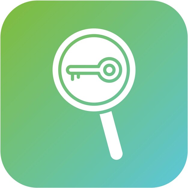 Búsqueda de palabras clave Estilo del icono