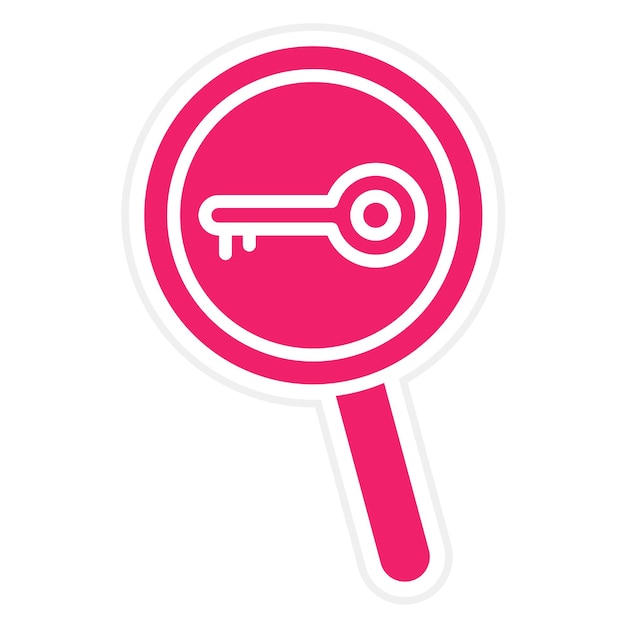 Búsqueda de palabras clave Estilo del icono