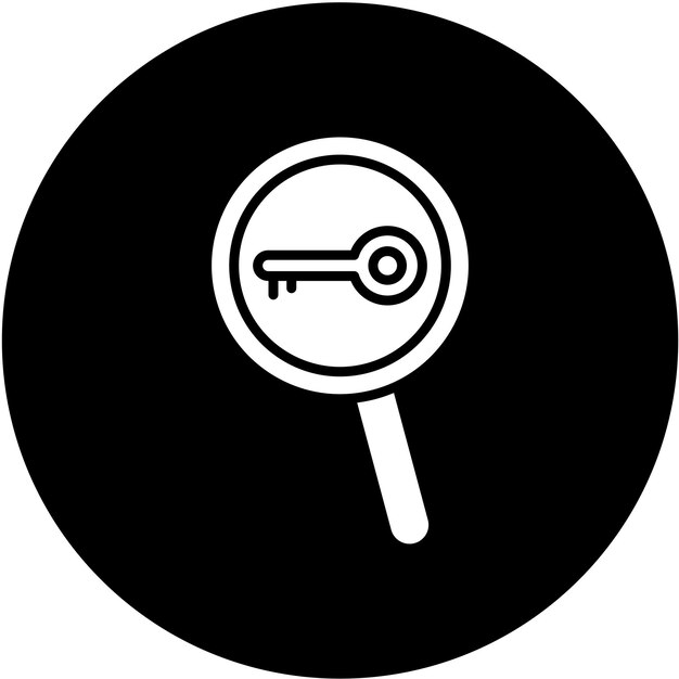 Búsqueda de palabras clave Estilo del icono