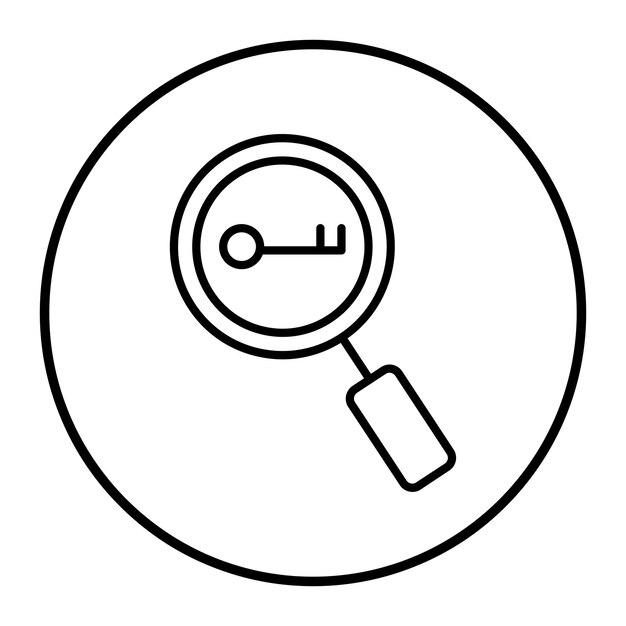 Búsqueda de palabras clave Ilustración vectorial