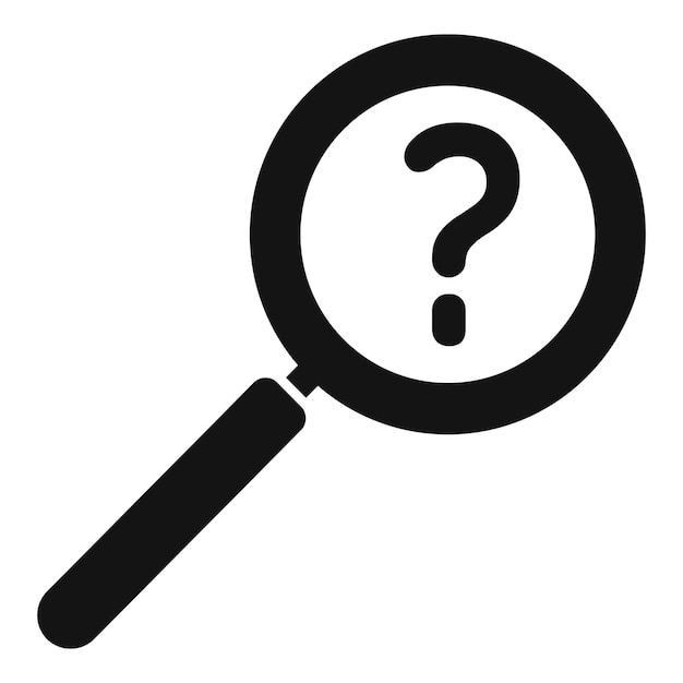 Búsqueda de solución de lúpula icono vector simple cabeza de negocios de la mente