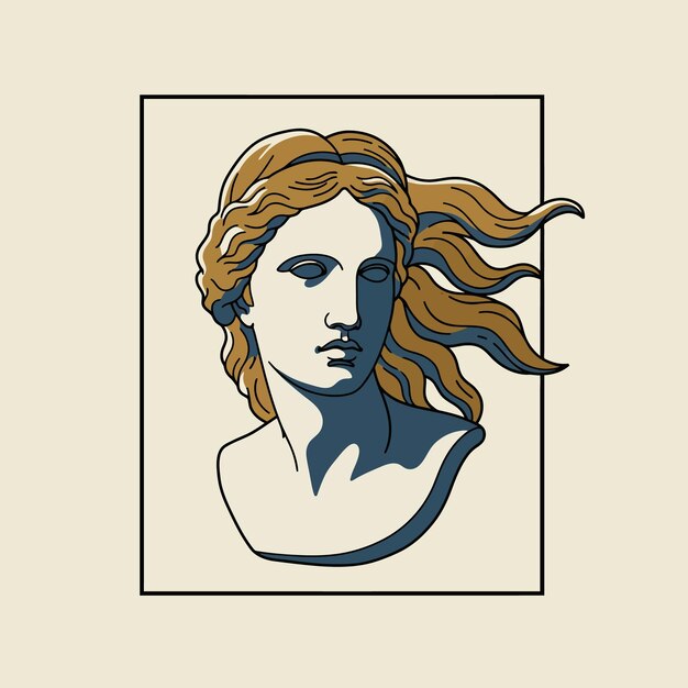Busto de la diosa griega