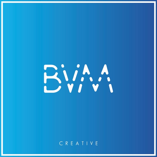 BVM Creativo Vector Último Diseño de Logotipo Mínimo Último Logotipo Premium Ilustración Vector Monograma