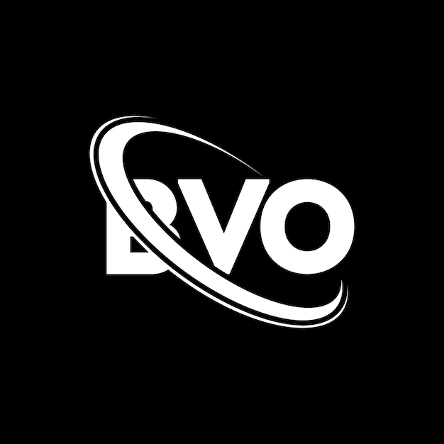 BVO logotipo BVO letra BVO letra diseño de logotipo Iniciales BVO logotipo vinculado con círculo y mayúscula monograma logotipo Bvo tipografía para negocios de tecnología y marca inmobiliaria