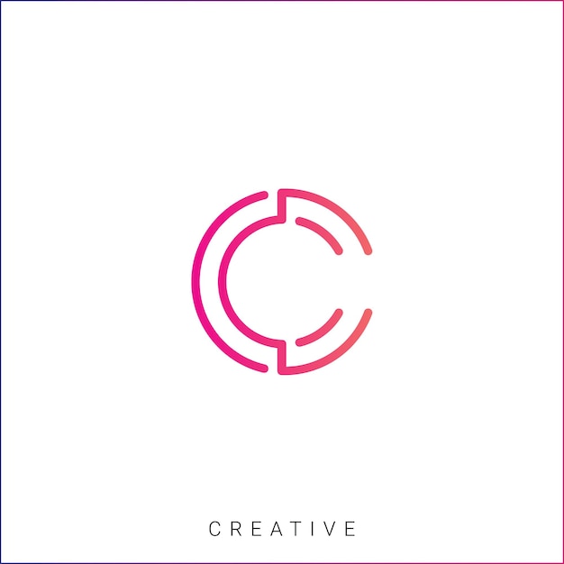 C Diseño creativo de logotipo Branding Diseño de logotipo Ilustración vectorial Diseño de íconos Diseño de monogramas