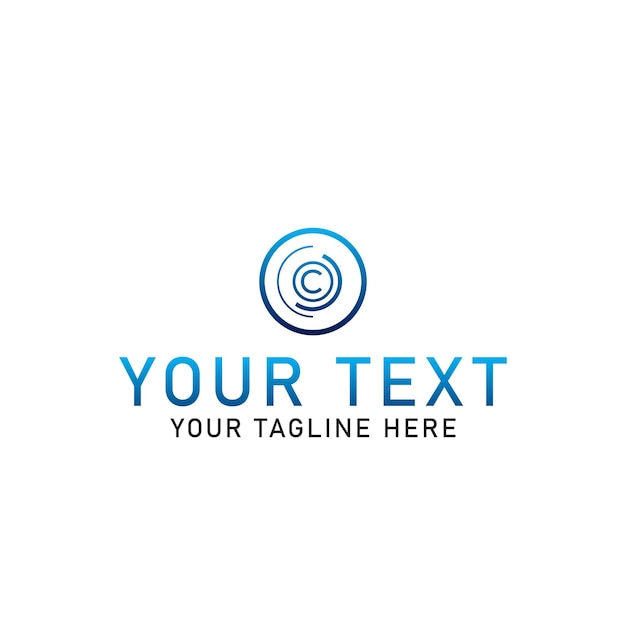 C diseño de logotipo para su empresa